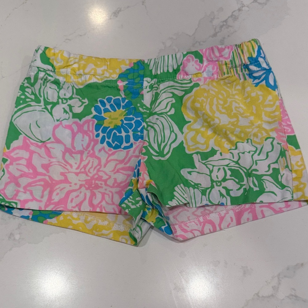 Lilly Pulitzer Floral girls Shorts - Green, Pink, Yellow, Blue